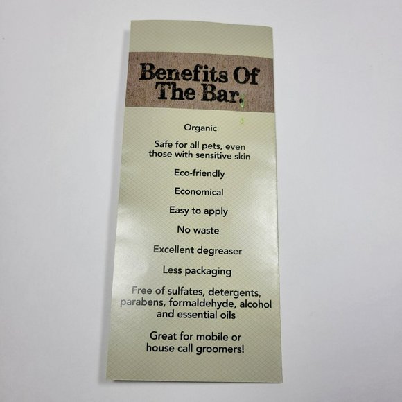 CHUBBS Pet Shampoo Soap Bar Lot of 2 Brown Sugar & Fig 4oz Organic Dog Cat - Picture 3 of 3